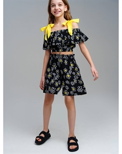 Комплект текстильный для девочек: топ, шорты Playtoday tween