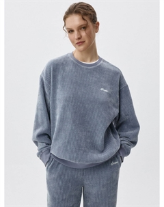 Вельветовый свитшот с вышивкой Sela