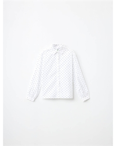 Хлопковая блузка в горошек для девочек Sela