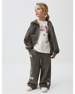 Широкие брюки с принтом Hello Kitty для девочек Sela