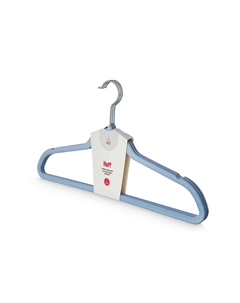 Набор вешалок для одежды Velvet, голубой Hoff