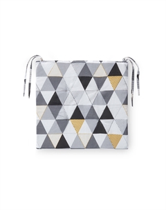 Подушка-галета Треугольники Linen way