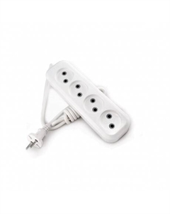 Сетевой удлинитель У4-О-07 4-местный б/заз., 250В 10А, 7м Lux