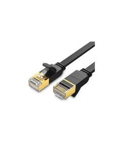 Кабель UGREEN NW106 (11261) Cat 7 U/FTP Lan Cable Flat Design черный Ugreen
