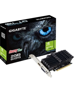 Видеокарта PCI-E GeForce GT 710 GV-N710D5SL-2GL 2GB Silent Low Profile GDDR5 64bit 28nm 954/5010MHz DVI-I(HDCP)/HDMI RTL Gigabyte