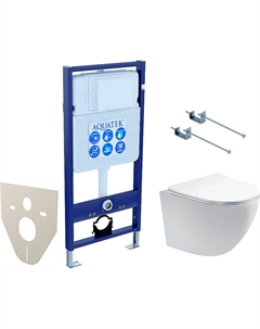 Комплект унитаза с инсталляцией Set Европа T-KKI1 с сиденьем Микролифт Aquatek