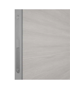 Дверь межкомнатная глухая Канзас 2 70x200 см ПВХ цвет дуб европейский серый с замком и петлями Vfd
