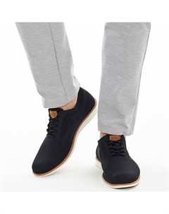 Черные полуботинки из текстиля Respect