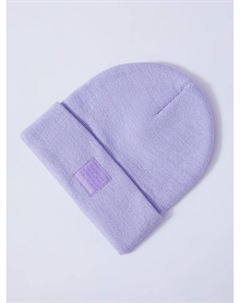 Трикотажная шапка-бини с патчем-нашивкой Zolla