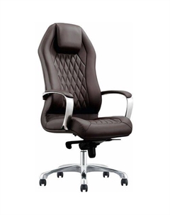 Кресло EX-705, на колесиках, эко.кожа, коричневый Brabix
