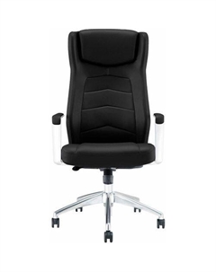 Кресло EX-759, на колесиках, кожа, черный Brabix