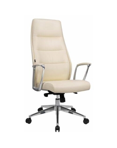 Кресло EX-752, на колесиках, эко.кожа, бежевый Brabix