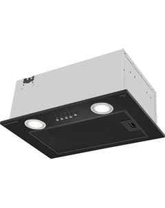 Встраиваемая вытяжка Light INBOX45BK, управление кнопочное, черный Meferi