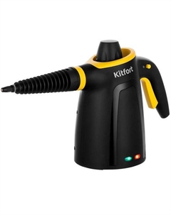 Пароочиститель ручной KitFort КТ-9170-3, черный/желтый Kitfort