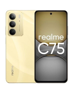 6.72" Смартфон REALME C75 8/256Gb, RMX3941, NFC, IPS, 90Гц, 5828мAч, золотистый Realme