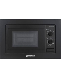 Встраиваемая микроволновая печь MEFERI Light MMO6020BK, 20л, 800Вт, черный Meferi