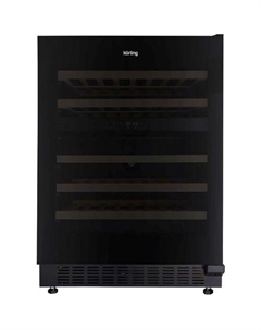 Винный шкаф Korting KFW 803 DB GN, вместимость: 46 бутылок, 82см, черный