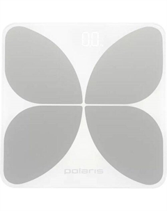 Напольные весы PWS 1895DG, до 180кг, цвет: белый Polaris