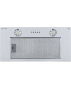 Встраиваемая вытяжка Ultra INBOX60WH, управление кнопочное, белый Meferi