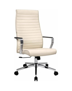 Кресло EX-730, на колесиках, экокожа, бежевый Brabix
