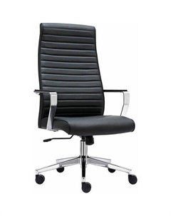 Кресло EX-730, на колесиках, эко.кожа, черный Brabix