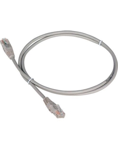 Патч-корд LanMaster вилка RJ-45, вилка RJ-45, кат.5E, ПВХ, 15м, серый Lanmaster