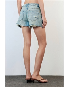 Шорты джинсовые рваные с бахромой Befree