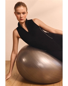 Боди спортивное с воротником на молнии Befree