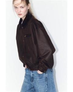 Куртка-бомбер с вельветовым воротником Befree