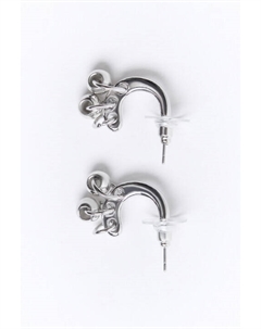 Серьги-гвоздики серебристые с пирсингом Befree