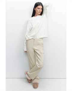 Брюки-карго хлопковые с низкой посадкой Befree