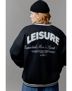 Толстовка-бомбер утепленная с надписью на груди Befree