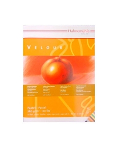 Альбом-склейка для пастели Hahnemuhle "Veloure" 24х32 см 10 л 260 г 10 цветов Hahnemuhle fineart