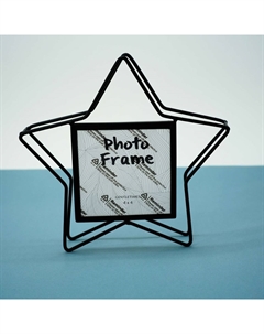 Фоторамка loft "Star", black металлическая 10х10 см Ilikegift