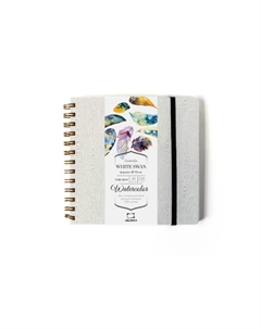 Скетчбук для акварели "White Swan" Torchon 16х16 см 20 л 250 г, серый Малевичъ