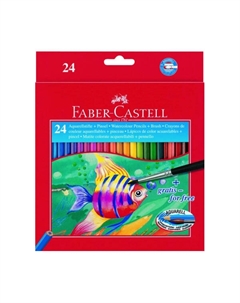 Набор карандашей акварельных Faber-castell "Рыбки" 24 цв + кисточка Faber–сastell