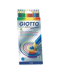 Набор карандашей акварельных Giotto "Stilnovo" 12 цв в картоне Fila