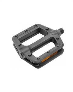 Педали пластик, на втулках скольжения, широкие 111x96 мм, 327гр со светоотражателями, черные FP-803B, 00-180305 Feimin