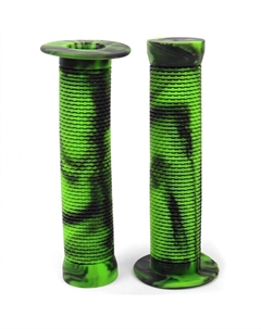 Грипсы велосипедные, длина 145 мм, лаймово -черные,инд. упаковка, H-G 61 mix lime Vinca sport