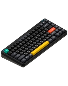 Беспроводная механическая клавиатура Nuphy QMK, Halo75 V2 Obsidian Black, RGB, Hot Swap Silent Red Switch