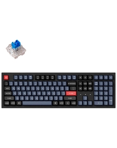 Беспроводная механическая клавиатура Keychron QMK, K10 Pro, 108 клавиш, Hot-Swap, Keychron K pro Blue Switch