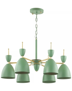 Люстра GEMMA, зеленый/золото (3785/6) Lumion