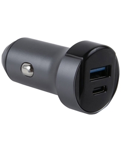 Автомобильное зарядное устройство Red Line Tech USB (QС 3.0 18W) и Type-C (PD 18W) (модель АС-19), 3A серый Red line