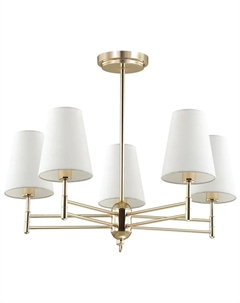 Люстра потолочная DORIS, золотой/белый (4436/5C) Lumion