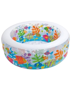 Детский надувной бассейн 152х56см "Аквариум" 318л от 6 лет 58480 Intex