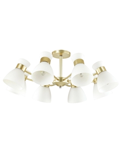 Люстра потолочная WILMA, матовое золото/белый (4535/8C) Lumion