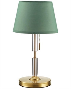 Настольная лампа MODERN LONDON, бронзовый/зеленый/абажур ткань (4887/1T) Odeon light