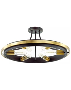 Люстра потолочная MAEVE, золотой/черный (4401/6C) Lumion