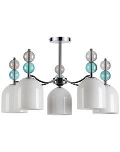 Люстра потолочная GILLIAN, хром/белый/разноцветный (5235/5C) Lumion