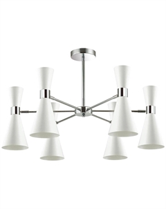 Люстра потолочная QUINN, хром/матовый белый (3661/6C) Lumion